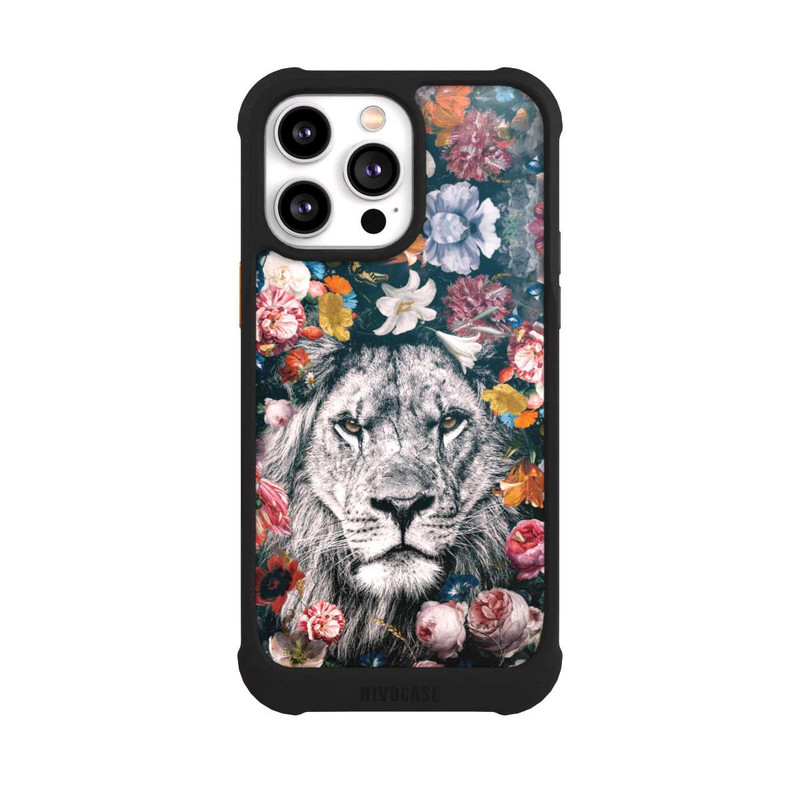 iPhone 14 Pro Max NIVOmax Lion Flowers
