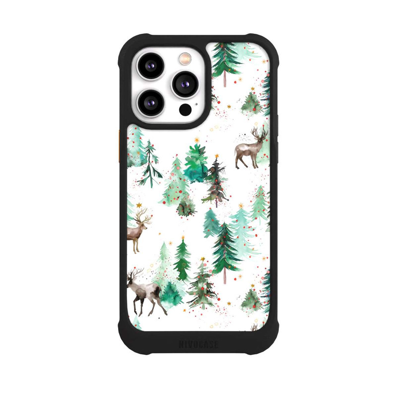 iPhone 14 Pro Max NIVOmax Deers and Winter Xmas Trees