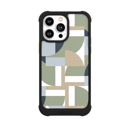 Apple iPhone 14 Pro Max NIVOmax Futuristische Bauhaus Polygone Beige