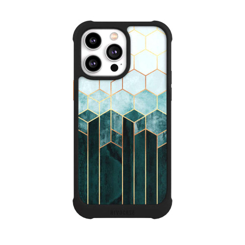 Apple iPhone 14 Pro Max NIVOmax Teal Hexagons