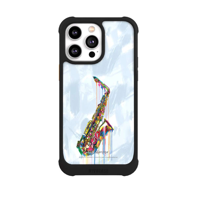 iPhone 14 Pro Max NIVOmax Saxophone Art By P.D. Moreno