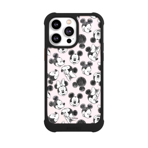Apple iPhone 14 Pro Max NIVOmax Minnie &amp; Mickey Viele Gesichter Pink