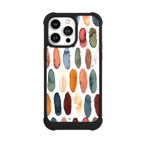 Apple iPhone 14 Pro Max NIVOmax Aquarellstriche aus mineralischem Terrakotta