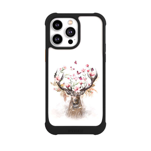 Apple iPhone 14 Pro Max NIVOmax Hirsch Blumen Geweih