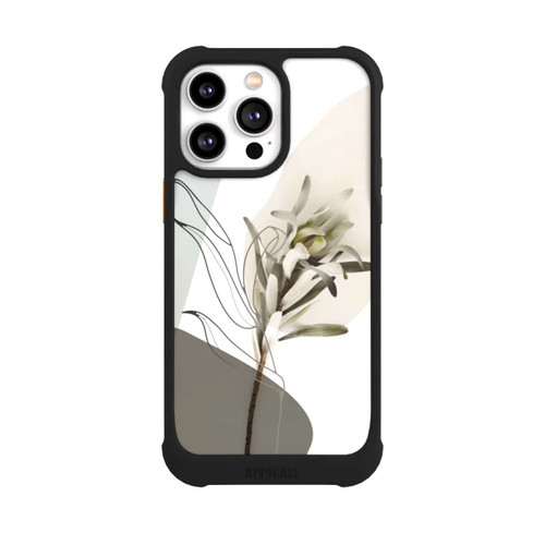 Apple iPhone 14 Pro Max NIVOmax Boho Line Art Olivgrün