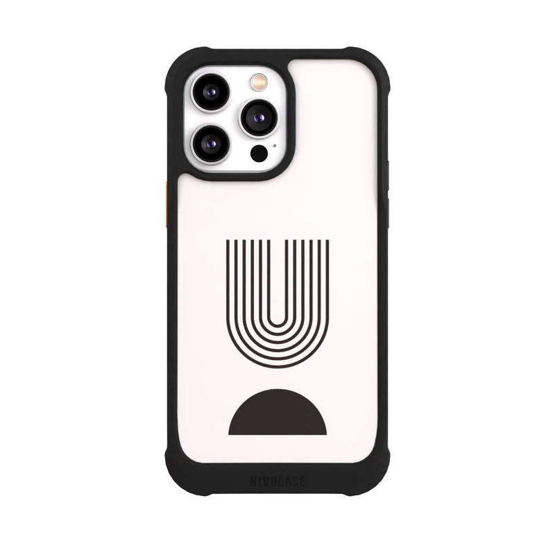 iPhone 14 Pro Max NIVOmax Moderne Kunst Schwarze Linien