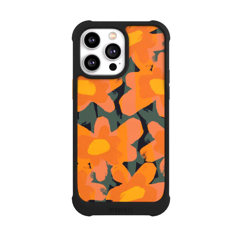 iPhone 14 Pro Max NIVOmax Prairie Fleurie Orange