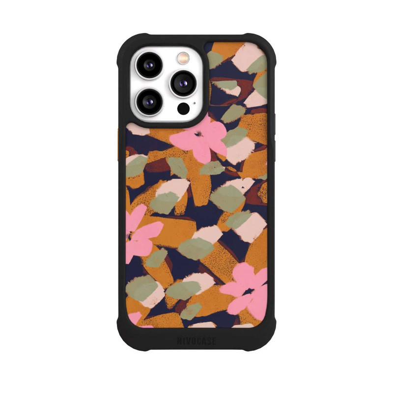 iPhone 14 Pro Max NIVOmax Pattern Fleurs Roses