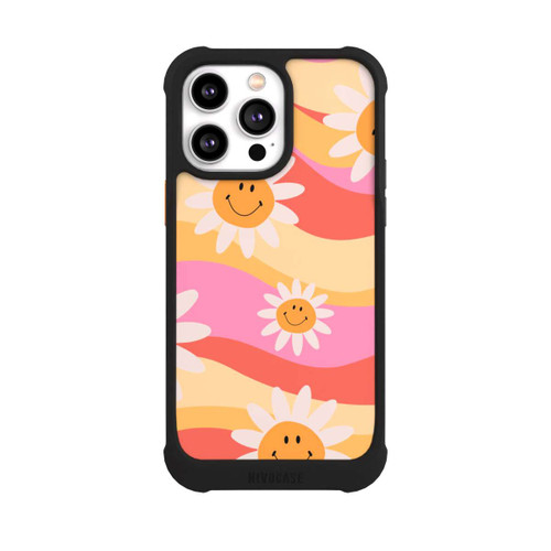 Apple iPhone 14 Pro Max NIVOmax Retro Smiles Orange Colorful