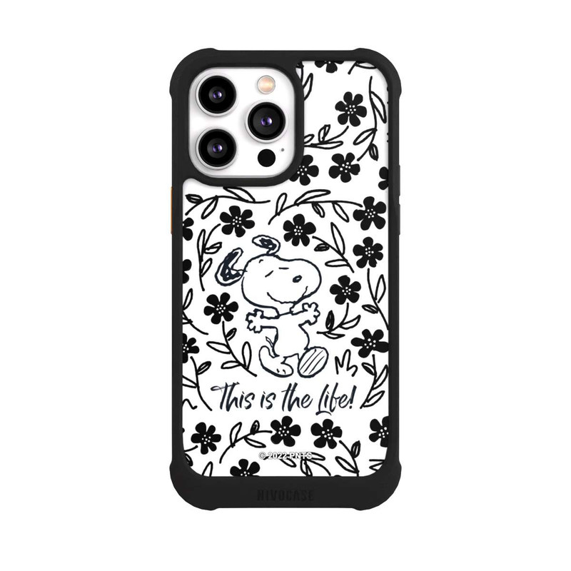 iPhone 14 Pro Max NIVOmax Snoopy schwarz und weiß This Is The Life