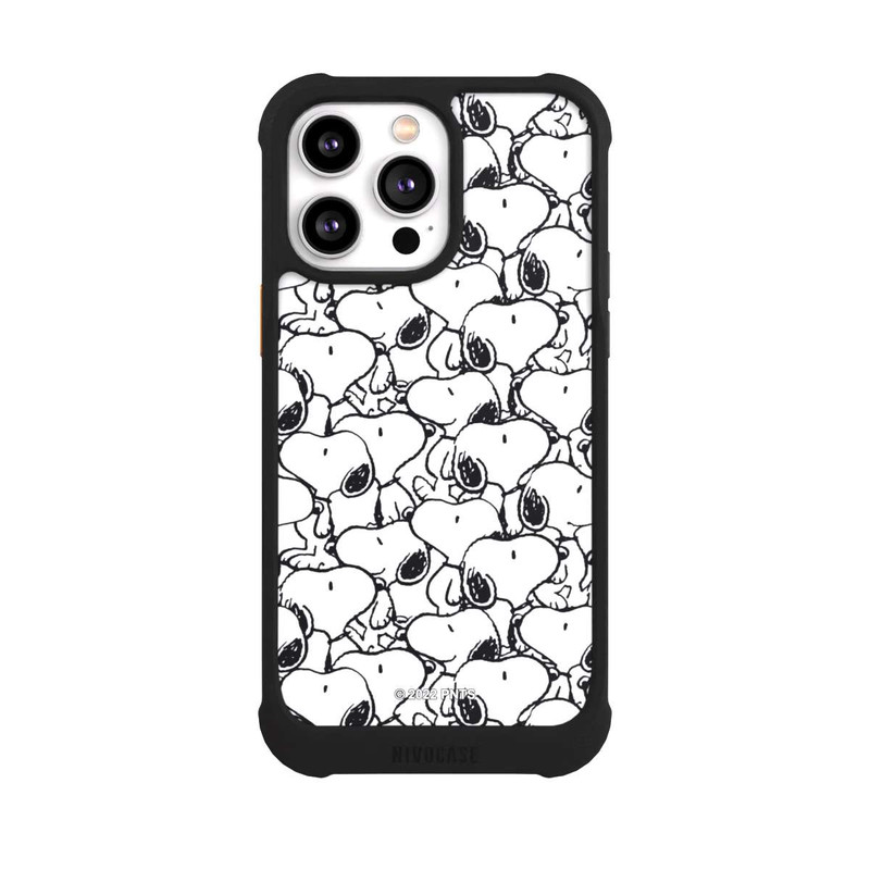 iPhone 14 Pro Max NIVOmax Snoopy Pattern Black And White