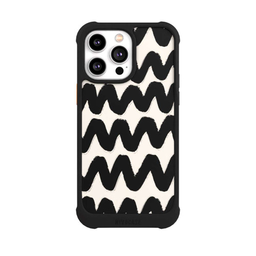 Apple iPhone 14 Pro Max NIVOmax Vagues Noires Pattern
