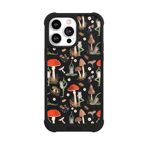 Apple iPhone 14 Pro Max NIVOmax Yoga-Frösche mit Pilzen
