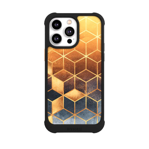 Apple iPhone 14 Pro Max NIVOmax Würfel goldener Farbverlauf