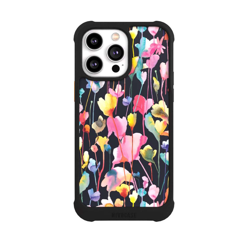 iPhone 14 Pro Max NIVOmax Wild Flowers Black