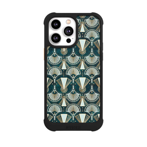 Apple iPhone 14 Pro Max NIVOmax Art Deco Green Pattern