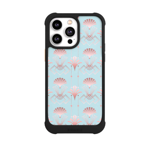 Apple iPhone 14 Pro Max NIVOmax Art Deco Rose Gold Elegance Blue