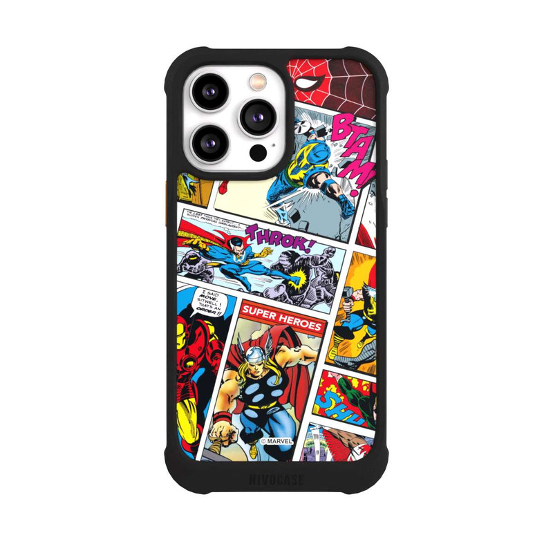 iPhone 14 Pro Max NIVOmax Marvel Retro Comic Blue