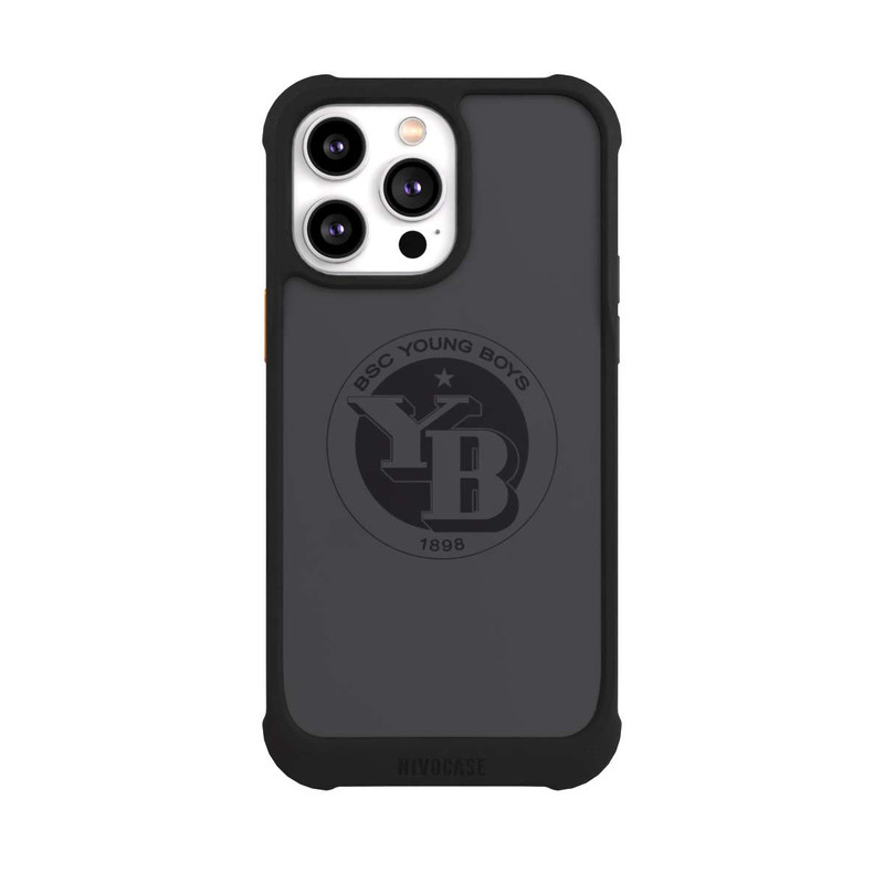 iPhone 14 Pro Max NIVOmax BSC YB Logo Grau