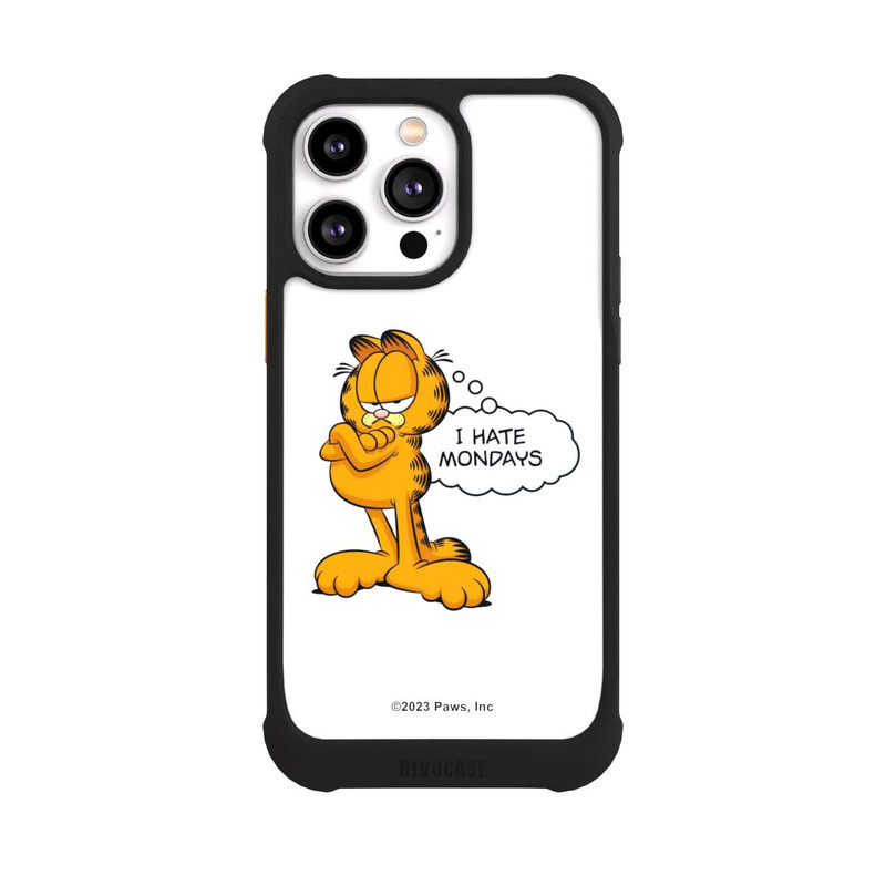 iPhone 14 Pro Max NIVOmax Garfield I Hate Mondays Weiß