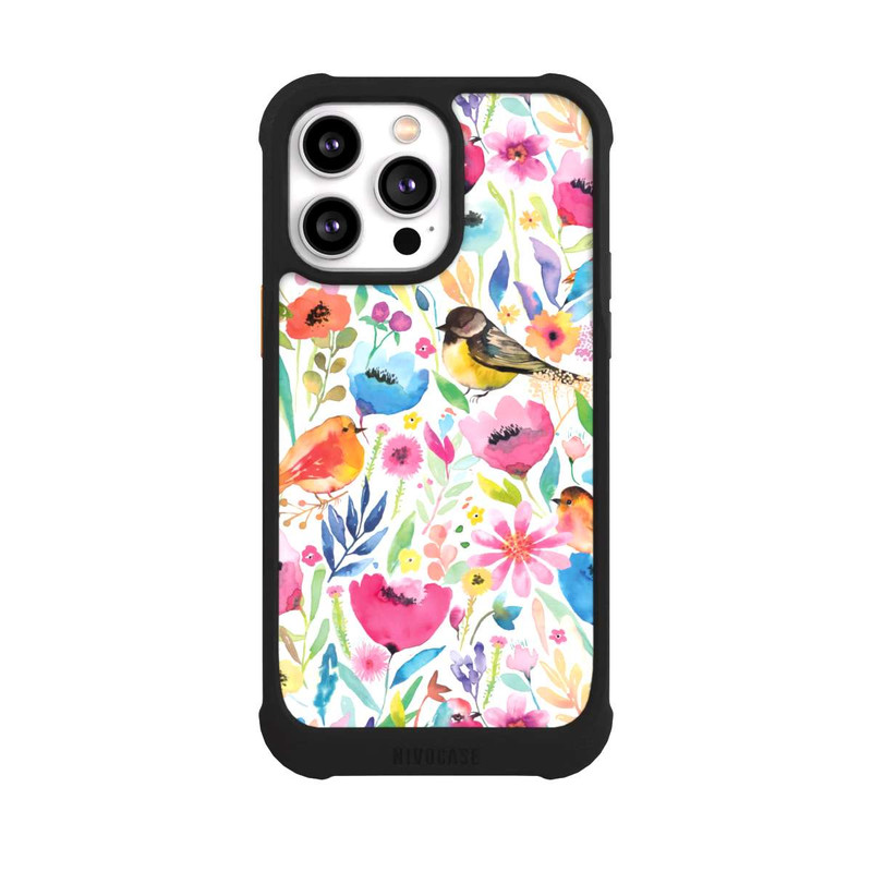 iPhone 14 Pro Max NIVOmax Whimsical Birds and Flowers