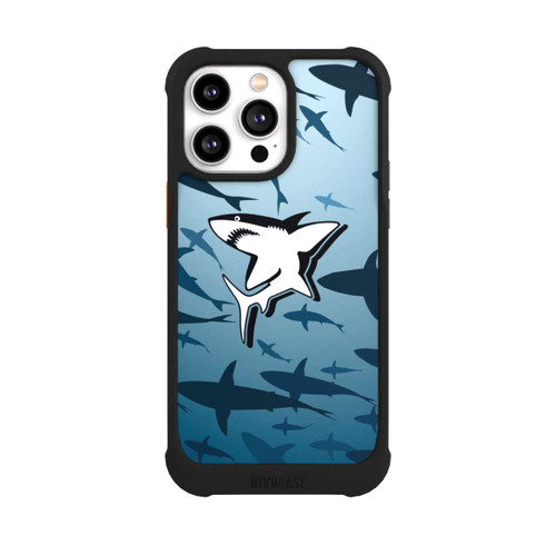 Apple iPhone 14 Pro Max NIVOmax Haie Muster Blau
