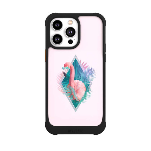 Apple iPhone 14 Pro Max NIVOmax Tropical Leaves Flamingo