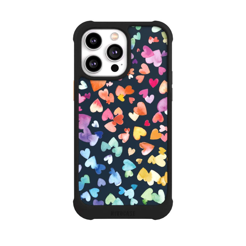 iPhone 14 Pro Max NIVOmax Valentines Hearts Black
