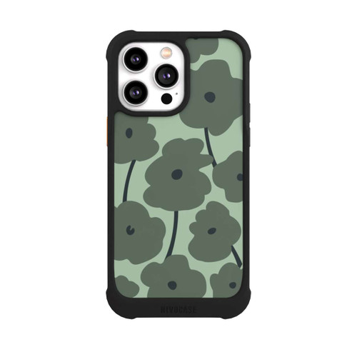 Apple iPhone 14 Pro Max NIVOmax Fleurs Minimalistes Vertes