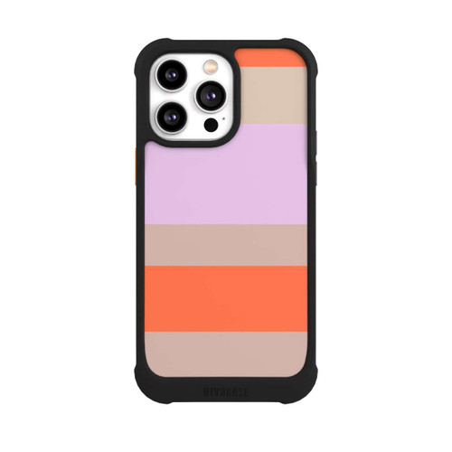 Apple iPhone 14 Pro Max NIVOmax Moca Lila Orange Stripes