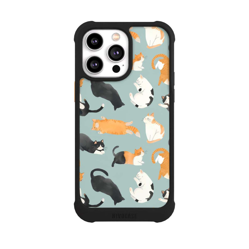 iPhone 14 Pro Max NIVOmax Cats Pattern