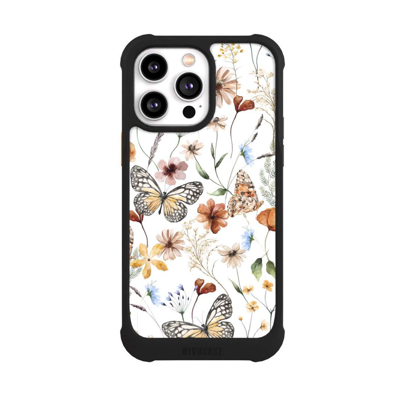 iPhone 14 Pro Max NIVOmax Wildflowers and Butterflies Pattern