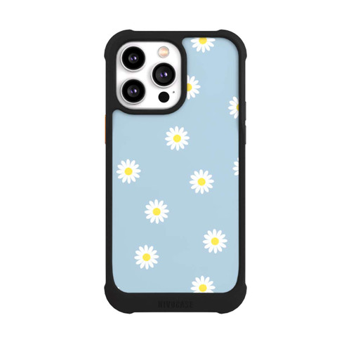 Apple iPhone 14 Pro Max NIVOmax Gänseblümchen Muster Blau