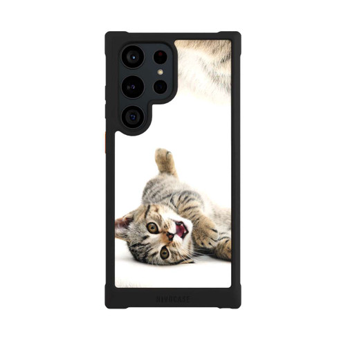 Samsung Galaxy S23 Ultra NIVOmax Cat Rolling around