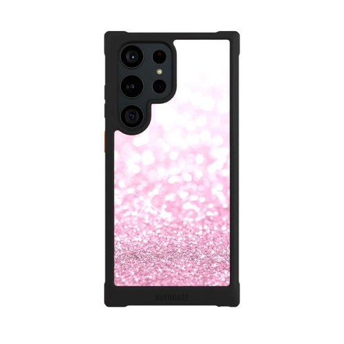 Samsung Galaxy S23 Ultra NIVOmax Pluie de paillettes roses look