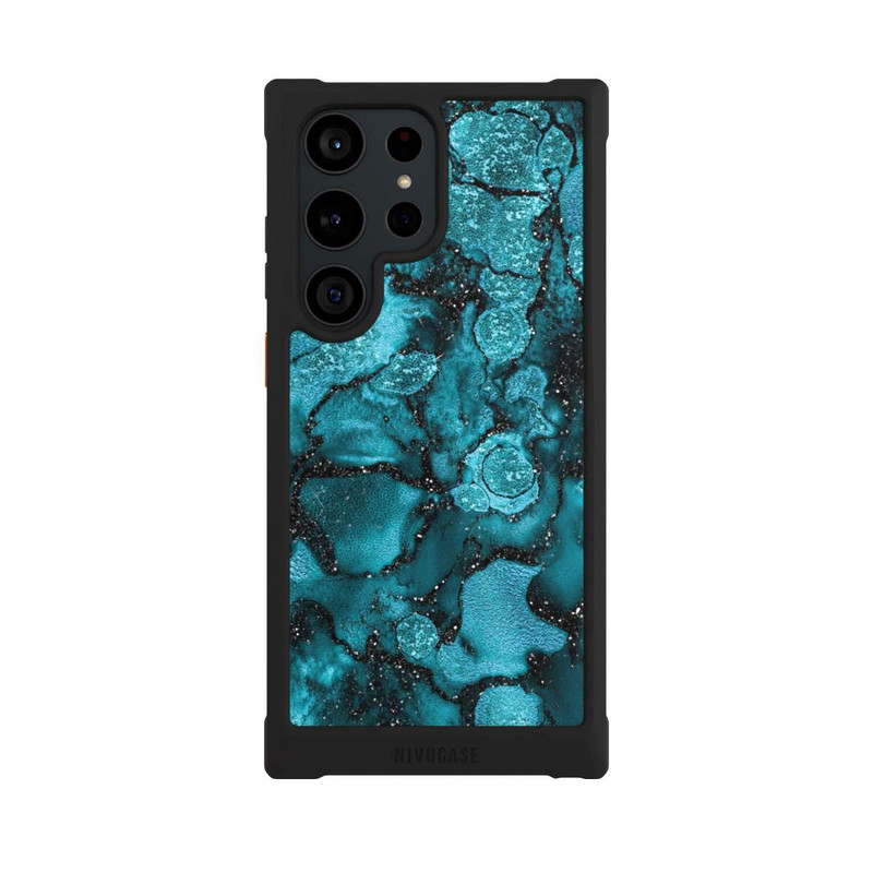 Galaxy S23 Ultra NIVOmax Paillettes Bleues
