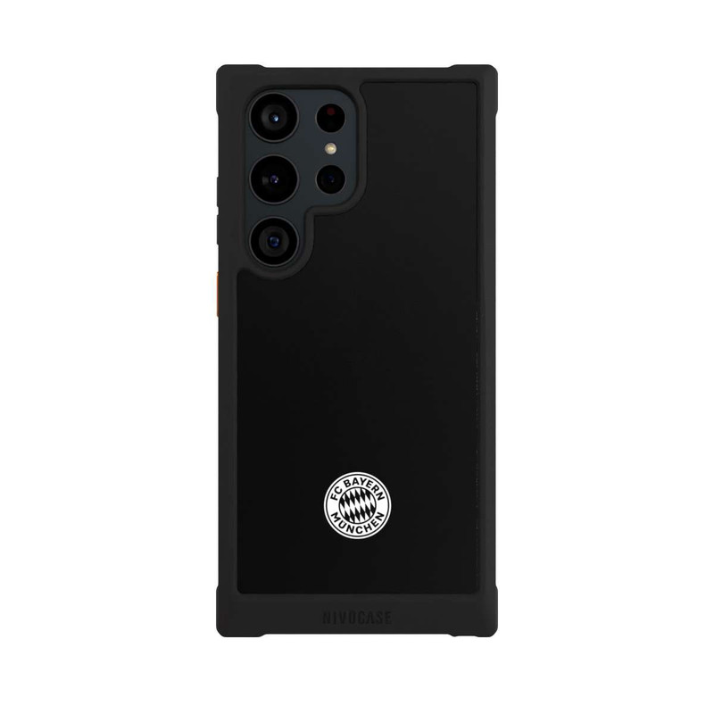 Galaxy S23 Ultra NIVOmax Classic FCB Logo - white on black