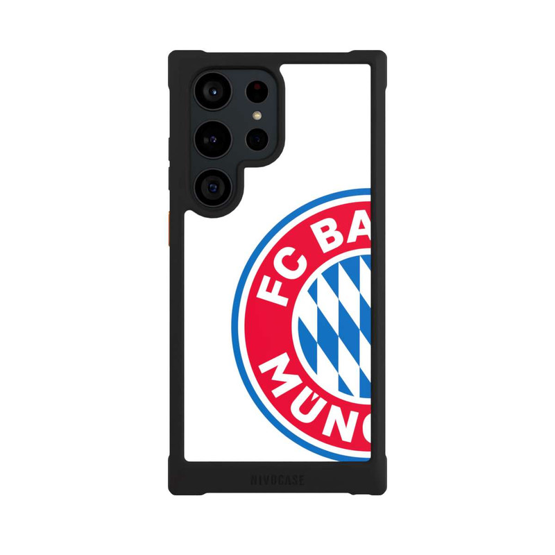 Galaxy S23 Ultra NIVOmax Großes FCB Logo Weiß
