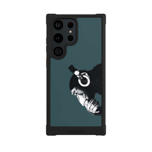 Samsung Galaxy S23 Ultra NIVOmax Denkender Affe Blau