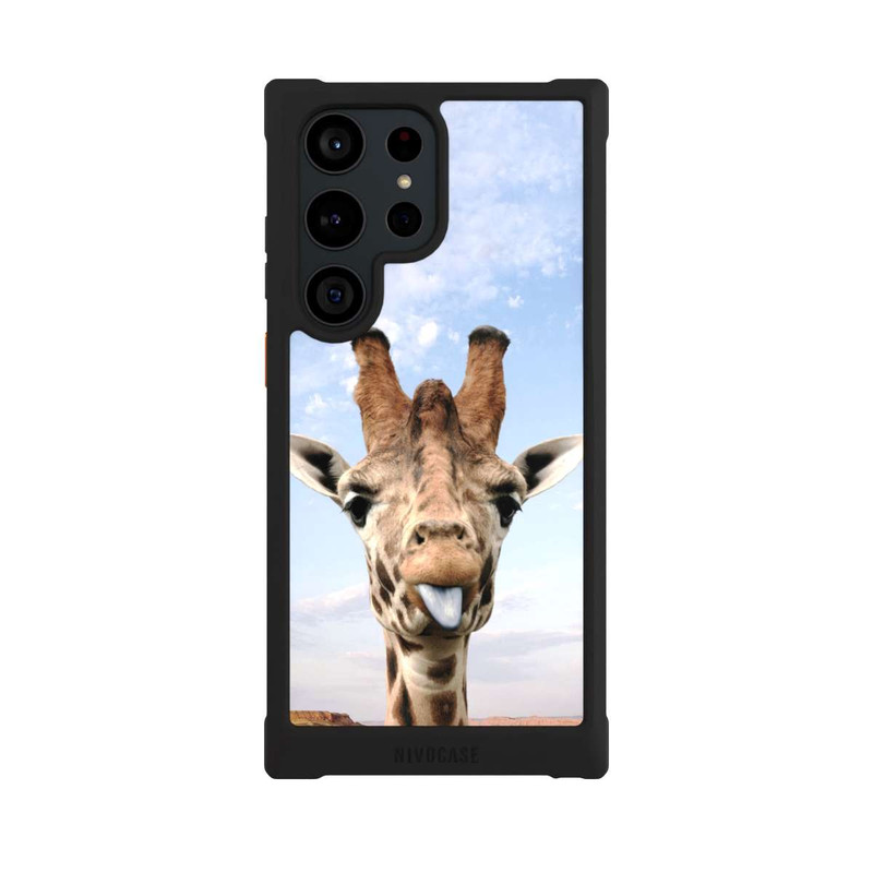 Galaxy S23 Ultra NIVOmax Girafe sur la route