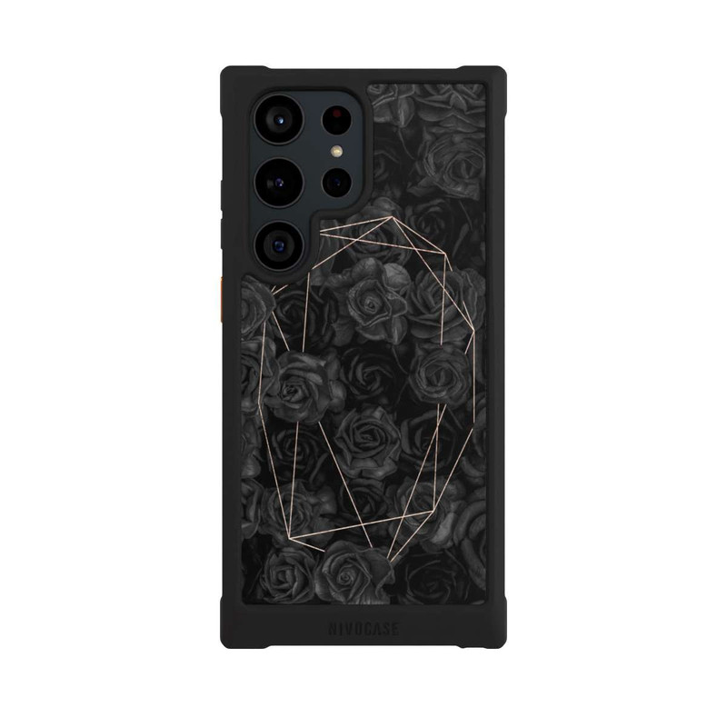 Galaxy S23 Ultra NIVOmax Schwarze Rosen
