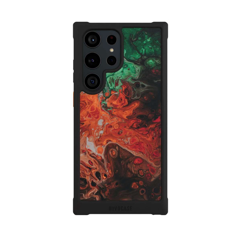 Galaxy S23 Ultra NIVOmax Bunte Öltextur