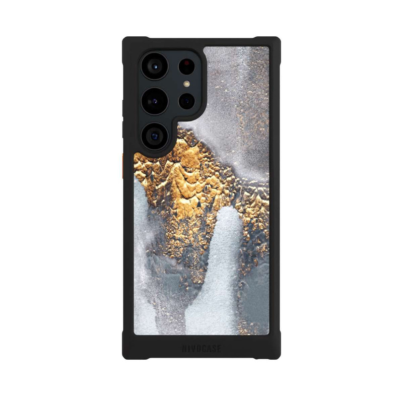 Galaxy S23 Ultra NIVOmax Beton-Gold-Glitzerlook