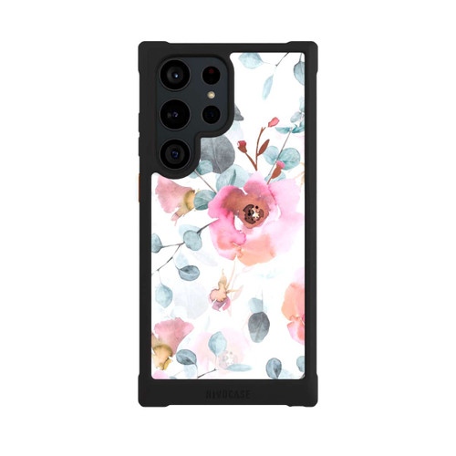 Samsung Galaxy S23 Ultra NIVOmax Aquarell Blumentapete