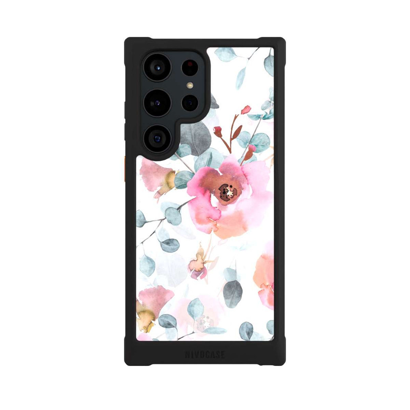 Galaxy S23 Ultra NIVOmax Watercolour Flower Wallpaper