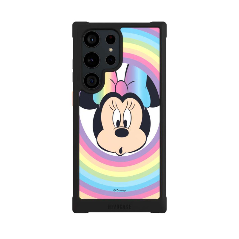 Galaxy S23 Ultra NIVOmax Minnie Arc-en-ciel Rond