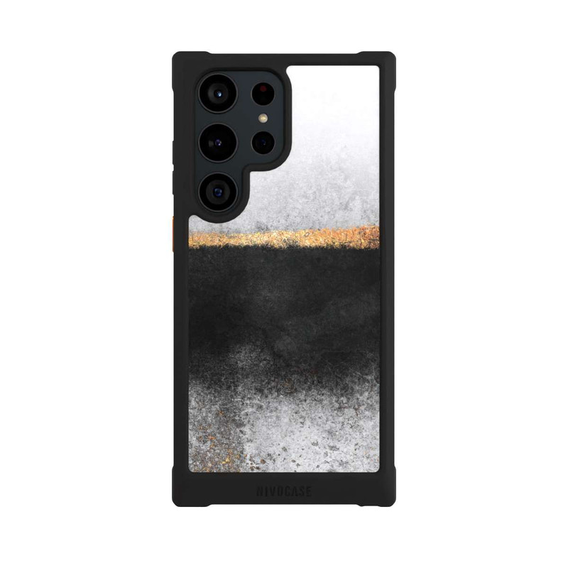 Galaxy S23 Ultra NIVOmax Ruß und Golddruck