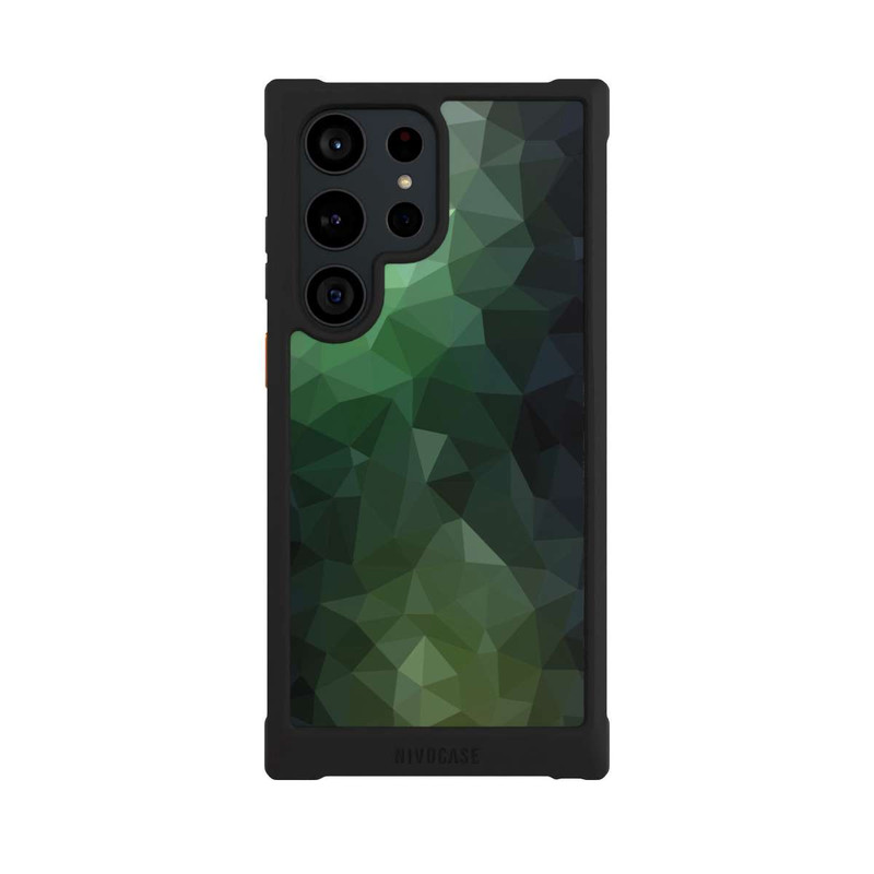 Galaxy S23 Ultra NIVOmax Polygonal Mosaic Green