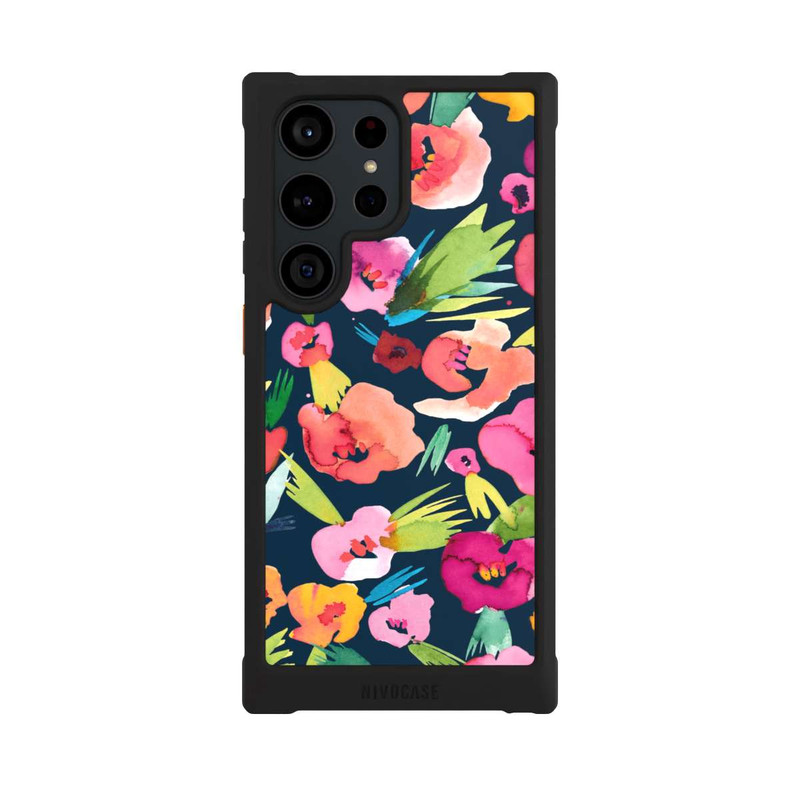 Galaxy S23 Ultra NIVOmax Watercolor Tropical Flowers