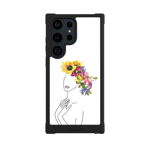 Samsung Galaxy S23 Ultra NIVOmax Line Art Woman flowercrown
